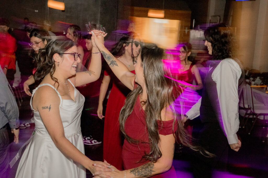 Dancing with friends