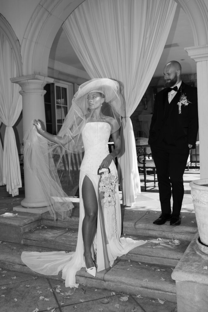 Couple posing for photos