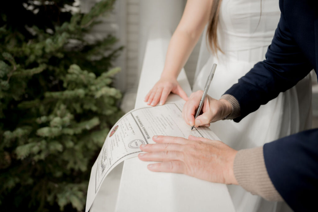 marriage license
