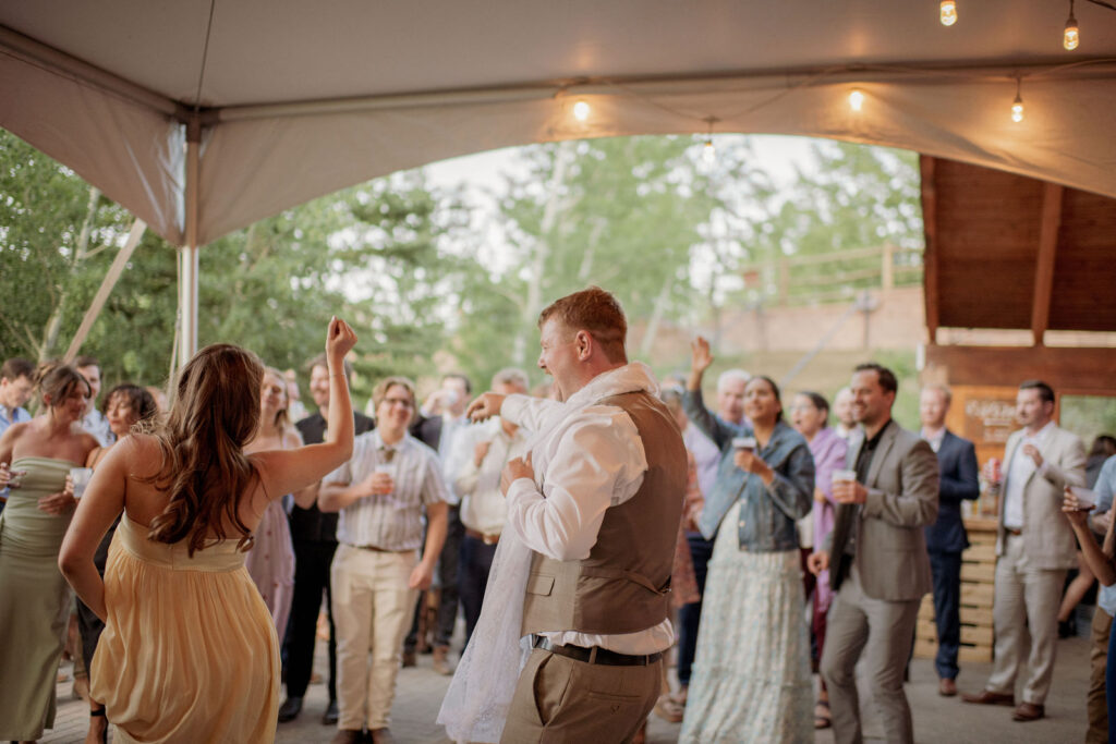 Guests fully embraced the moment