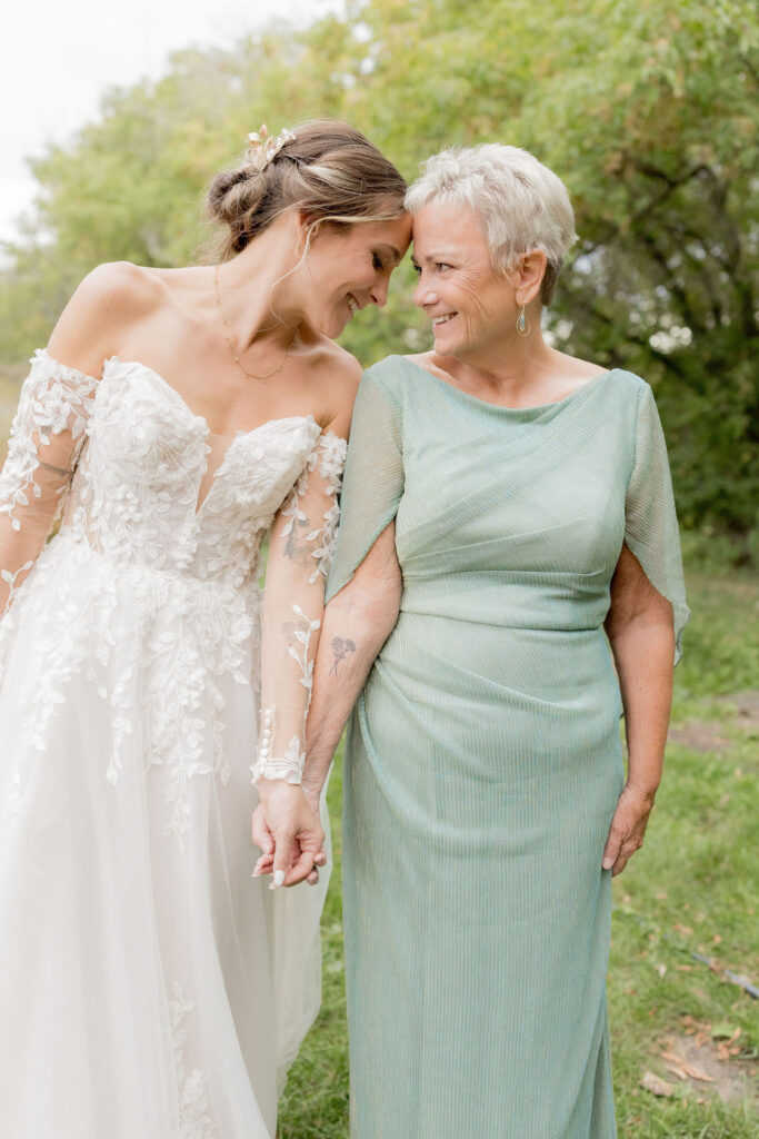 Kensey with her mother