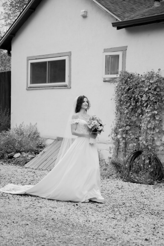 Michelle walked down the aisle