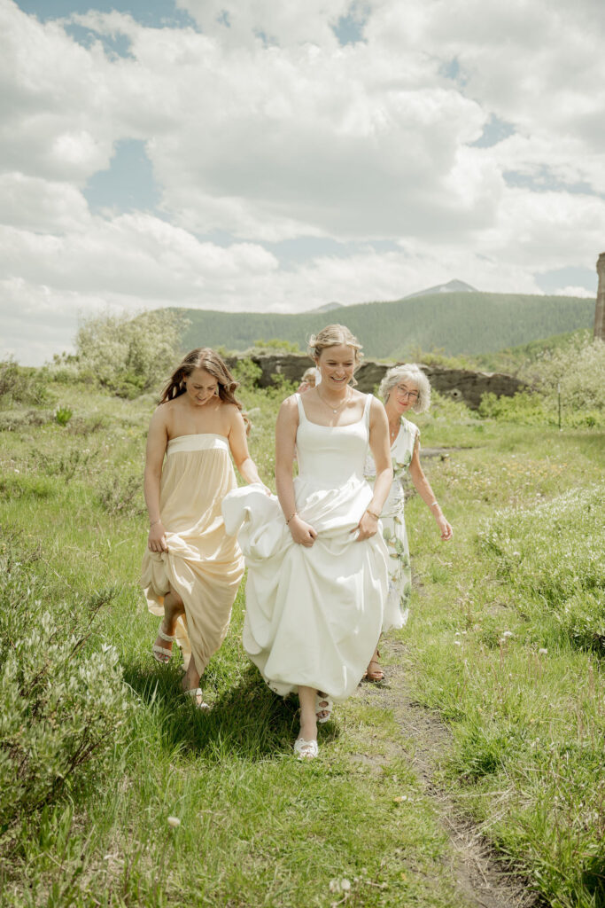 Olivia with her bridesmaids