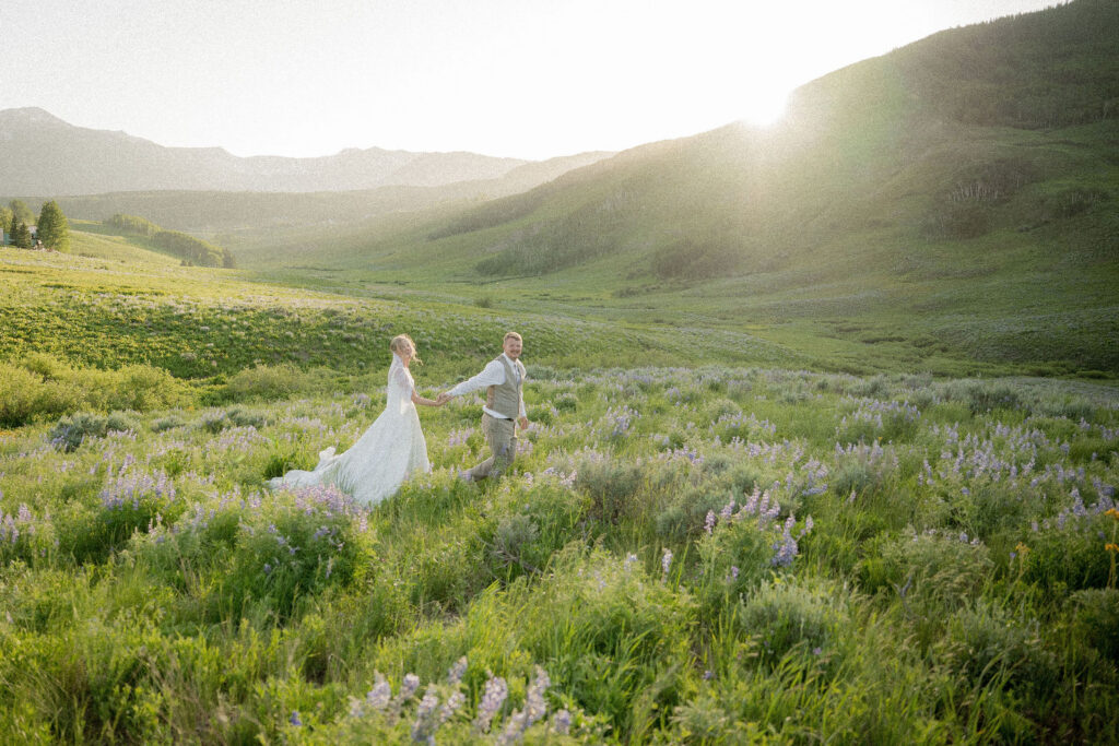 Warm light washed over the mountains