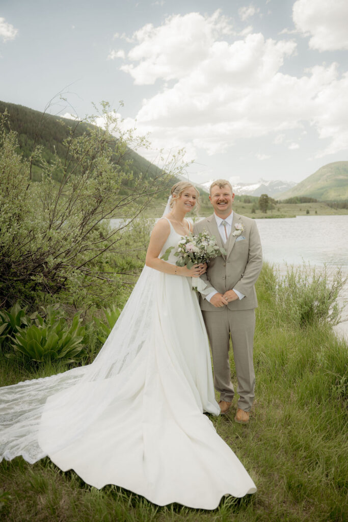 bride and groom portraits