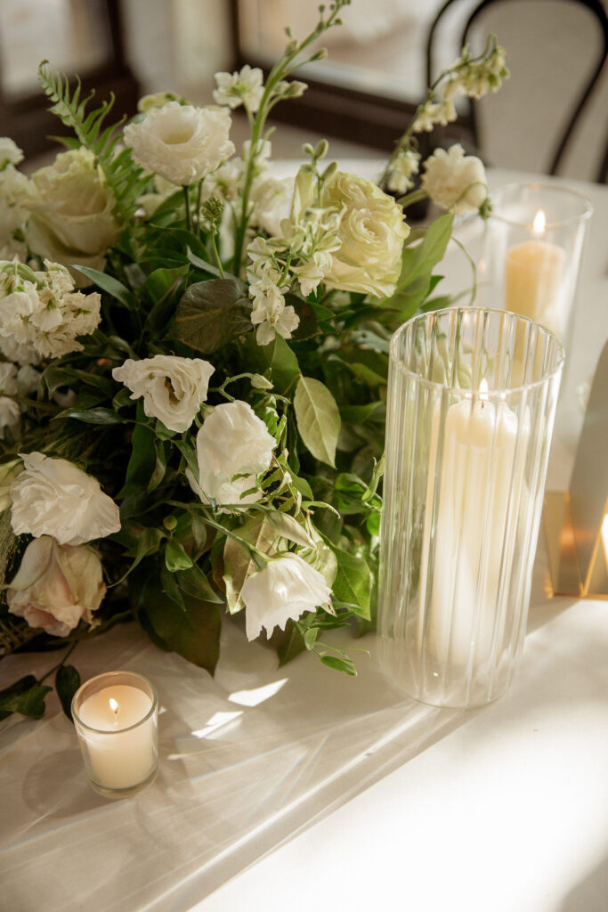 Florals and candles