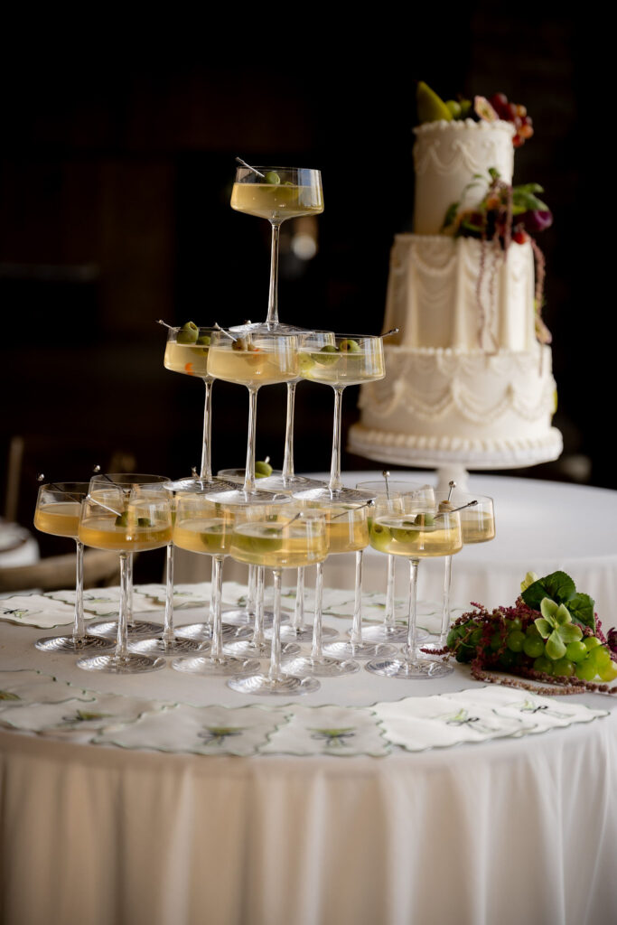 Glass Tower and Cake
