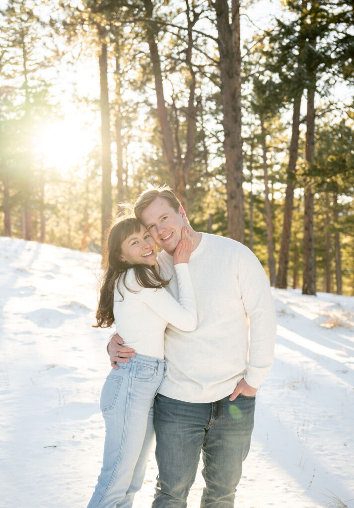 Golden Hour Magic in the Snow