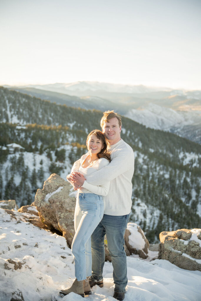Natural engagement photography