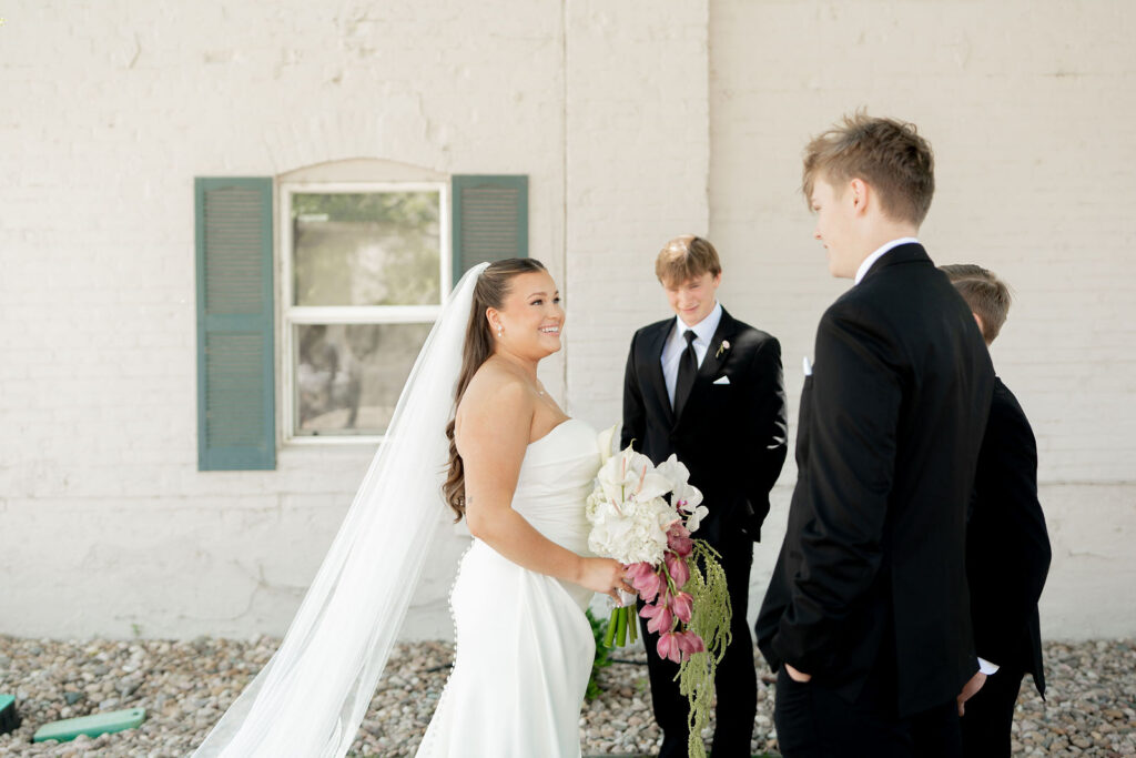 A First Look with Dad and Her Brothers