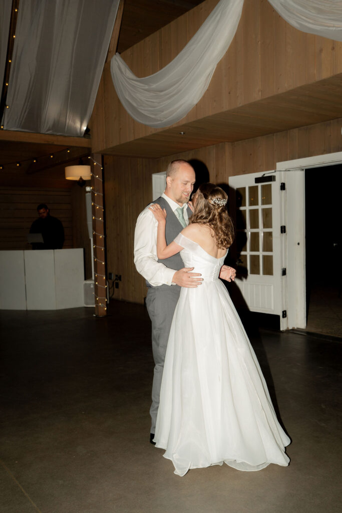 Couple Dancing at their Reception