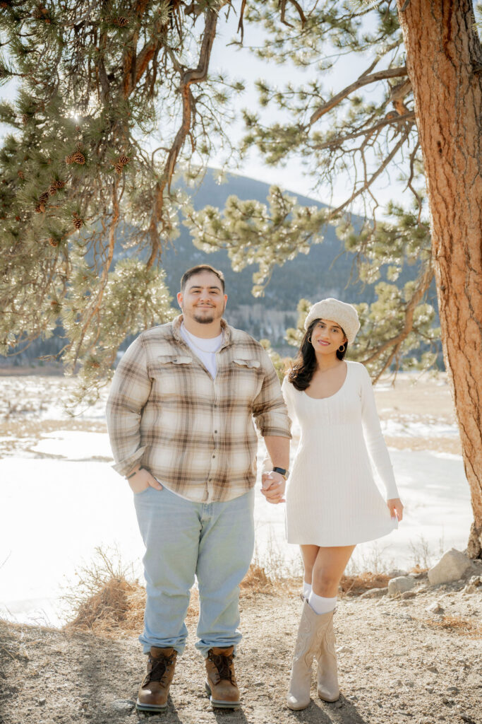 Winter love story in the Colorado mountains