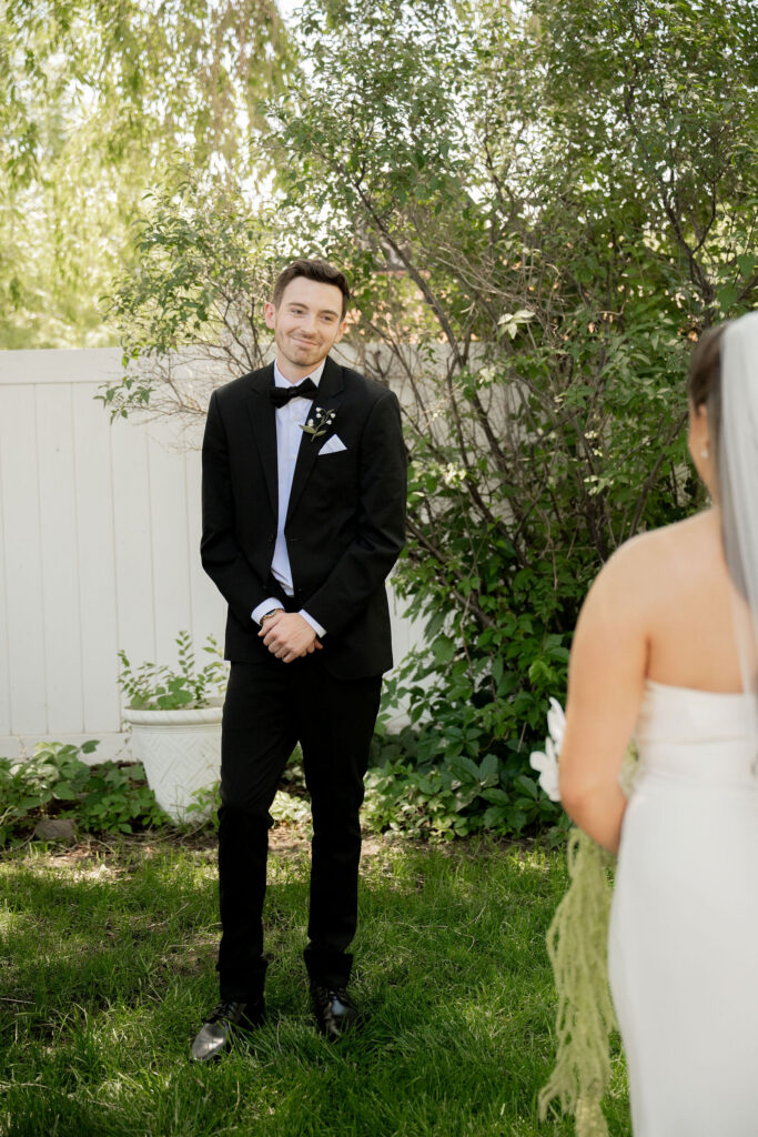 the first time Bailey saw Anna as his bride