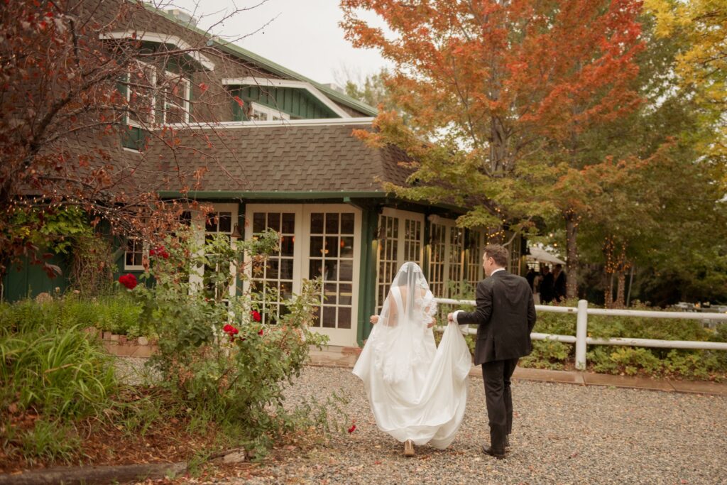 Bride and Groom Sharing Their Wedding Vows