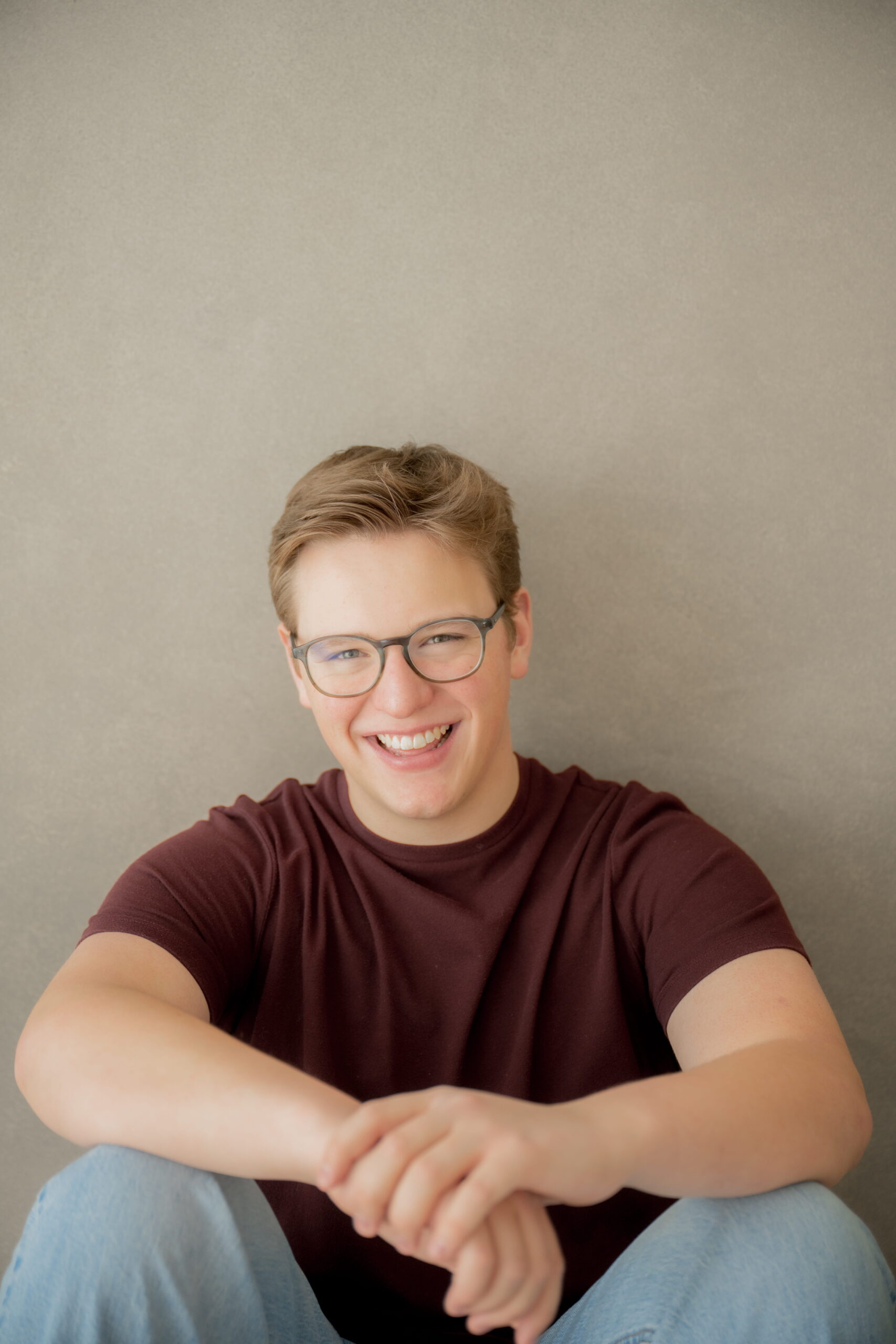Casual sitting portrait
