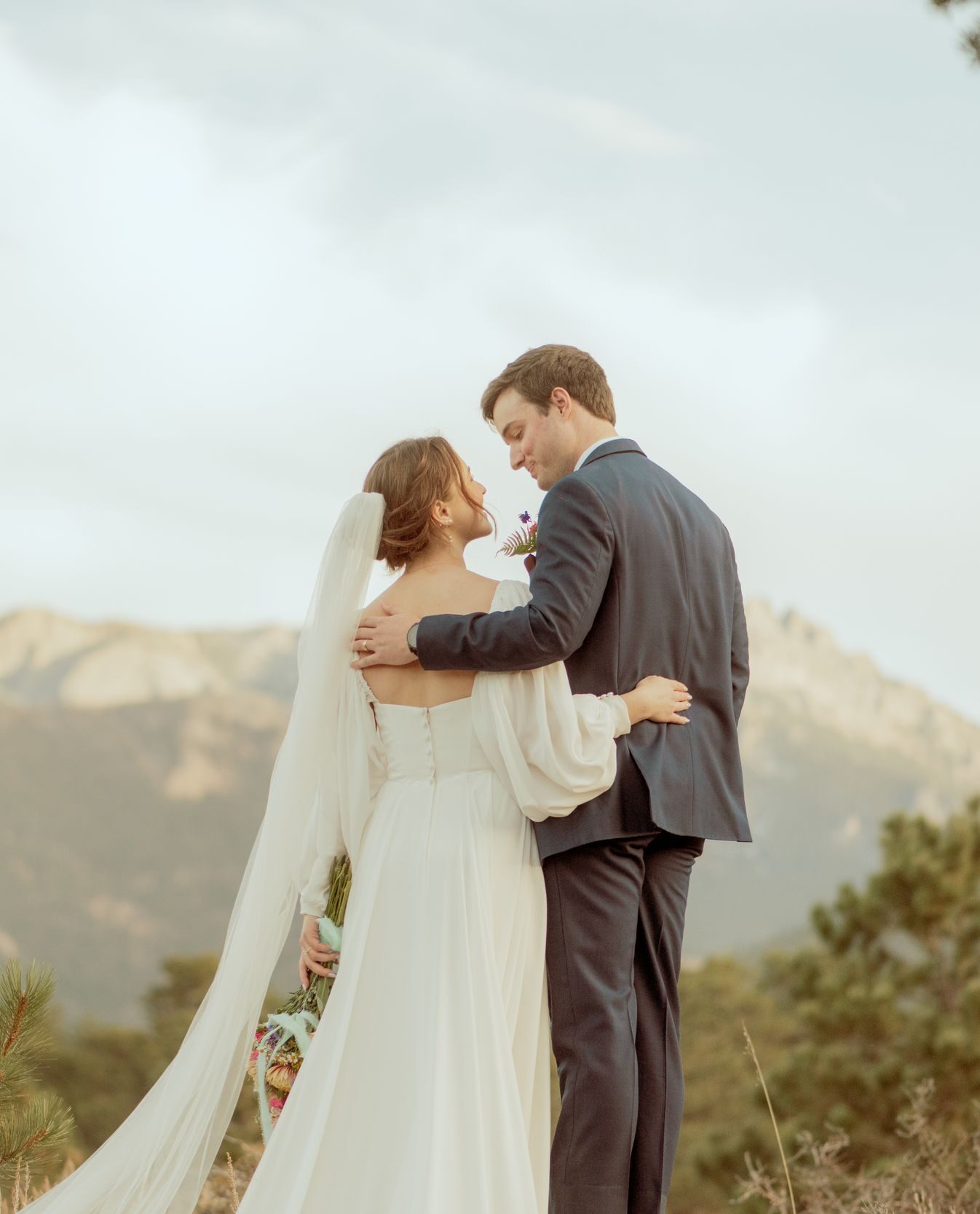 Mountain wedding portraits
