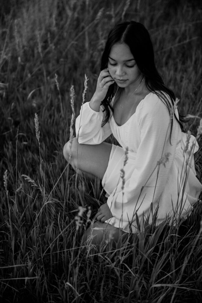 Black and white