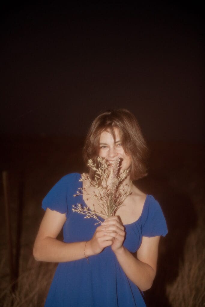 Blue Dress Night Portrait