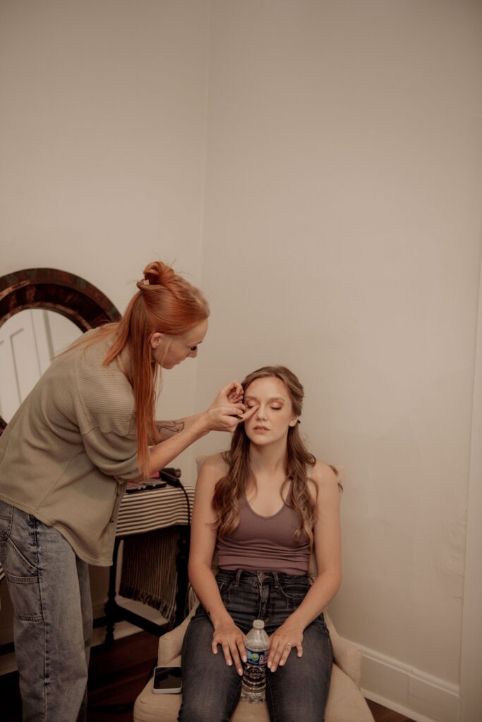 Bridal Makeup Before the Ceremony