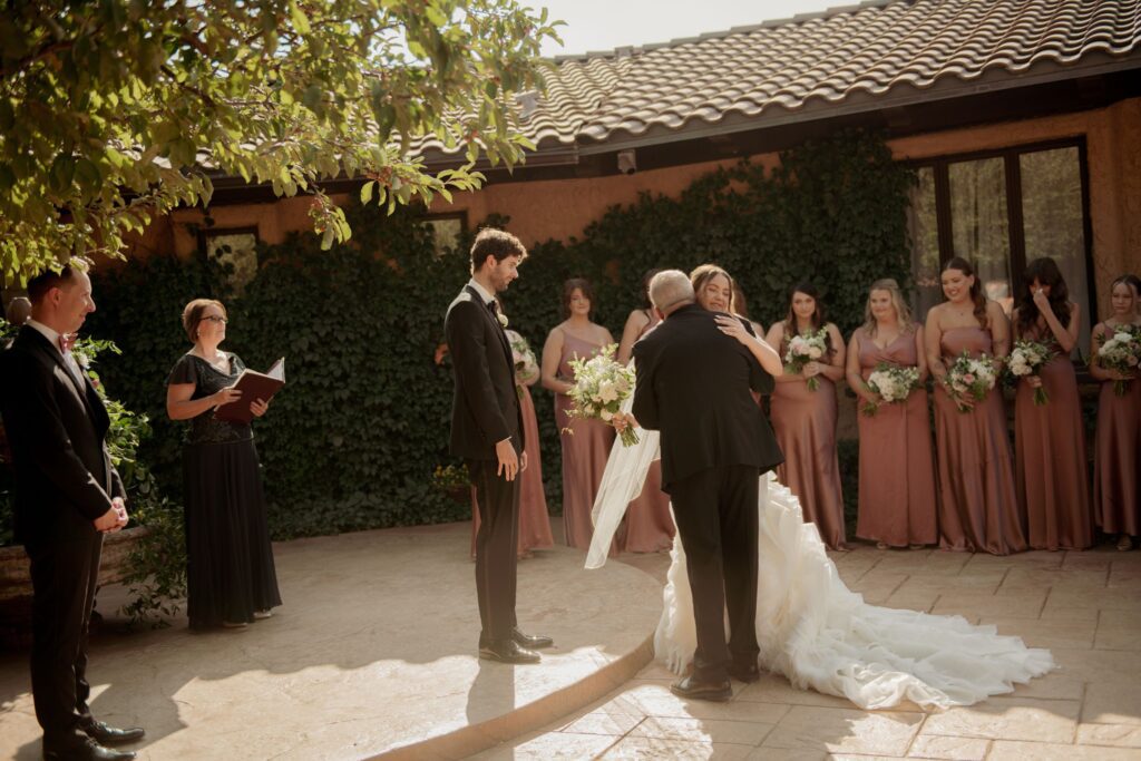 Bride and Father Wedding Moment
