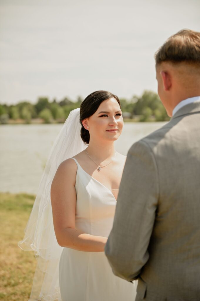 Bride and Groom Exchanging Vows