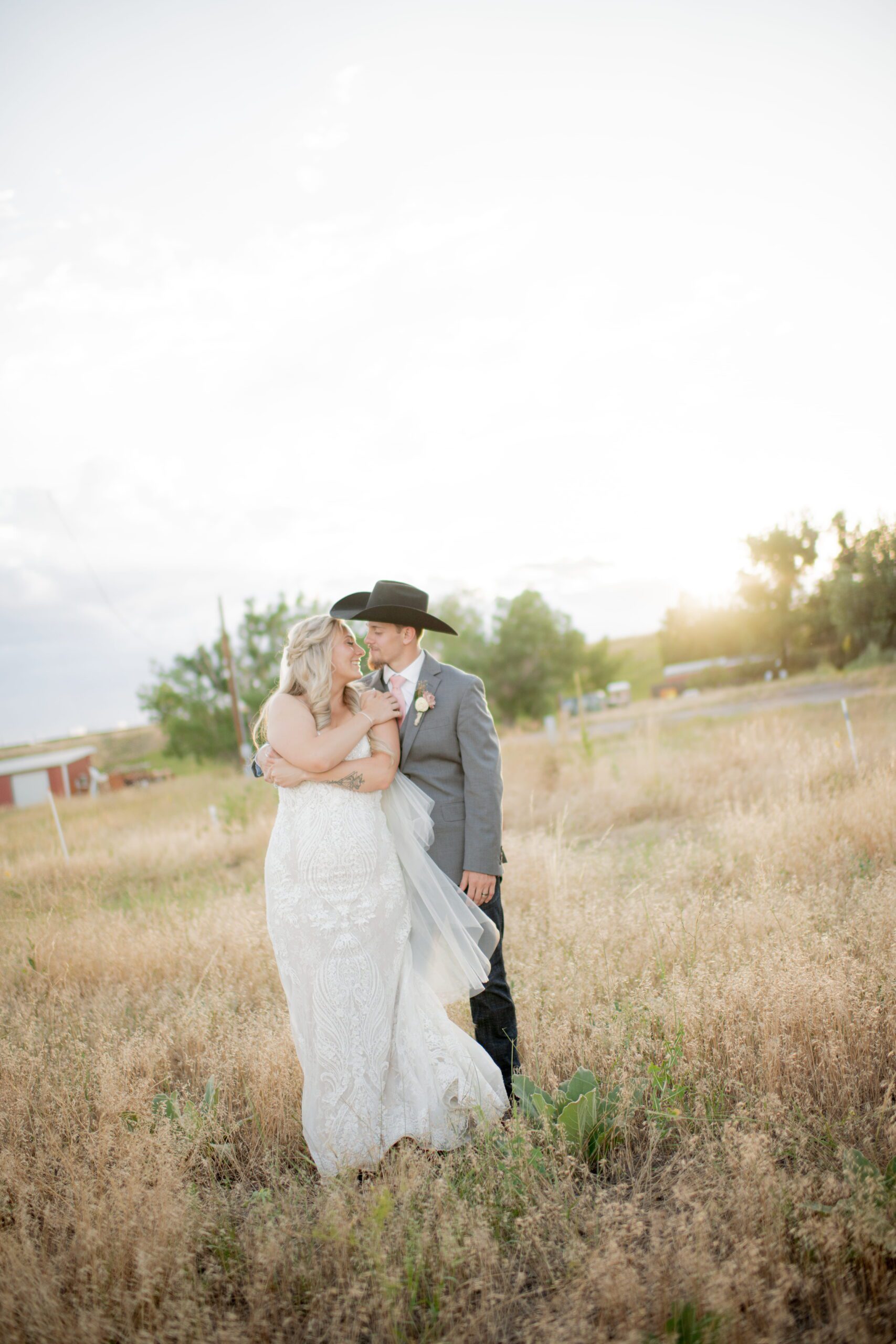 Bride and groom portrait