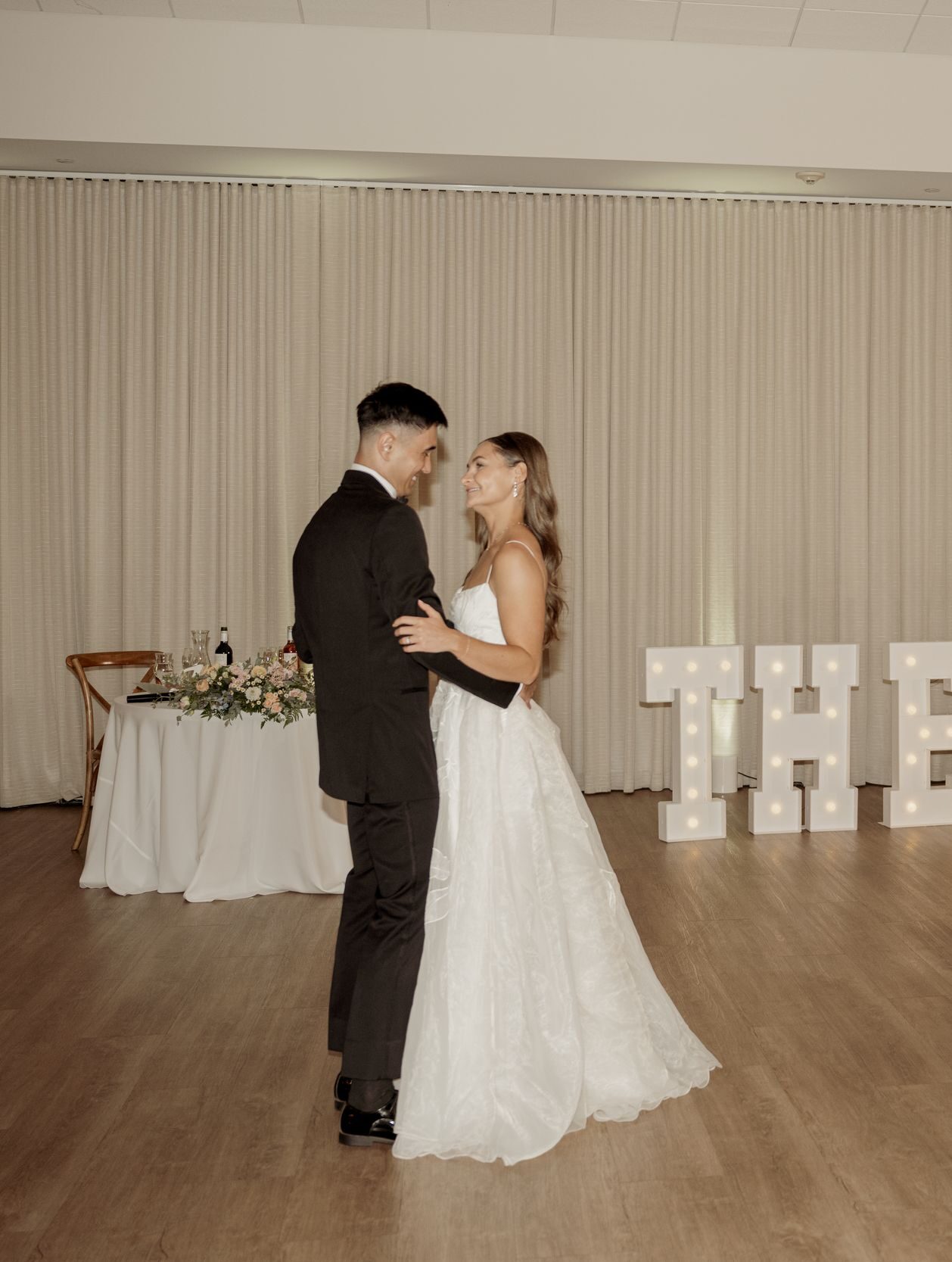 Bride and Groom dancing