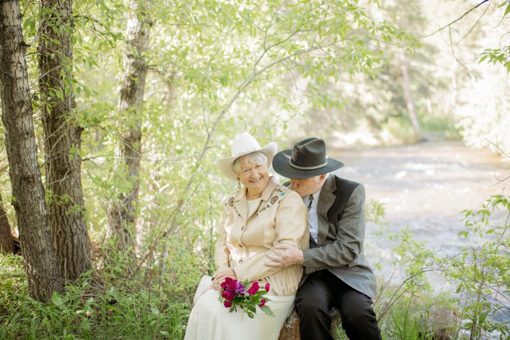 Couple Sitting by the River
