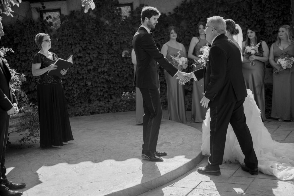 Bride and Groom Wedding Ceremony