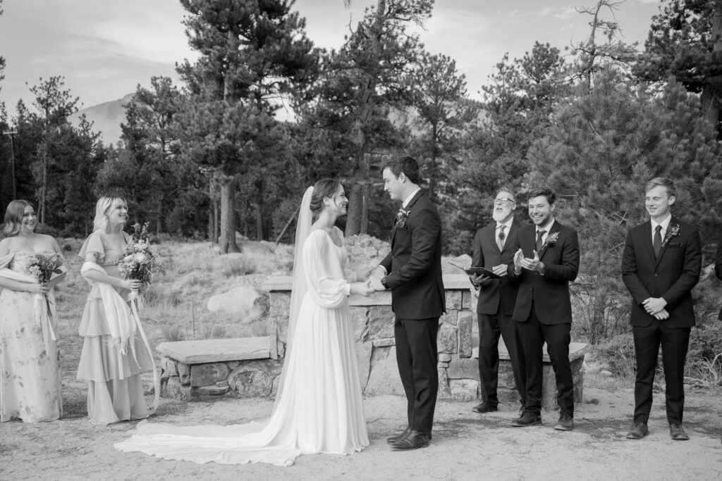 Outdoor wedding ceremony