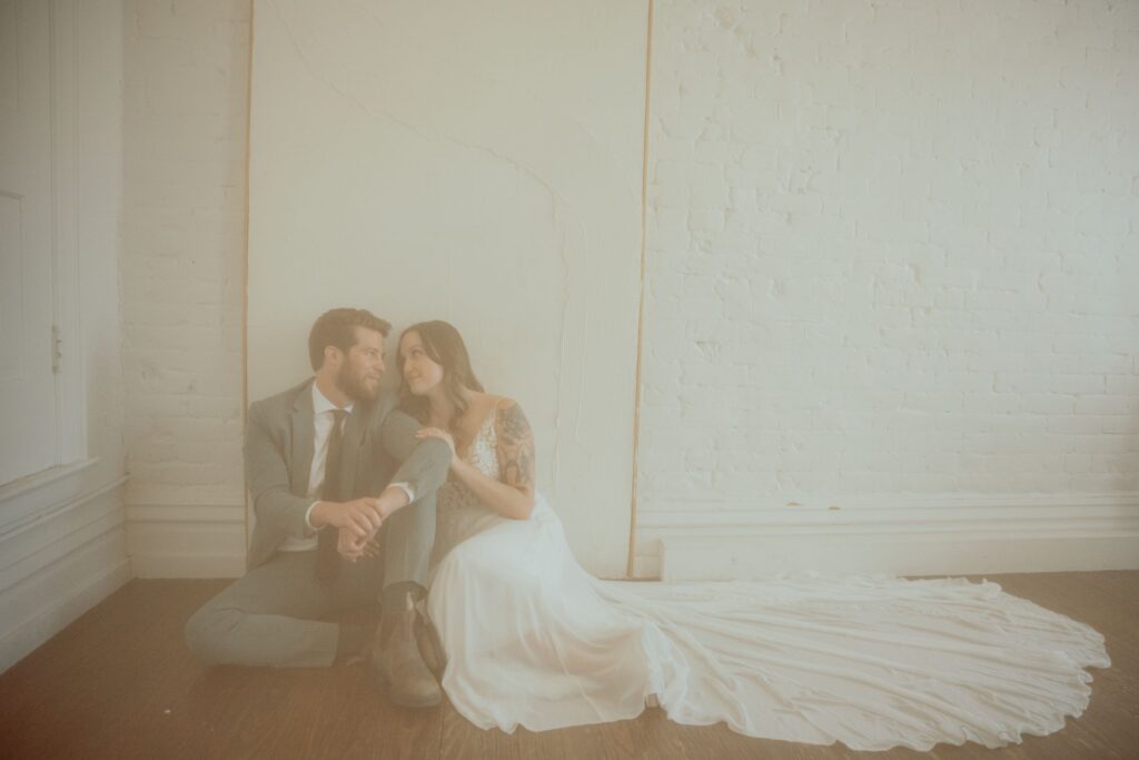 Romantic Newlywed Portrait