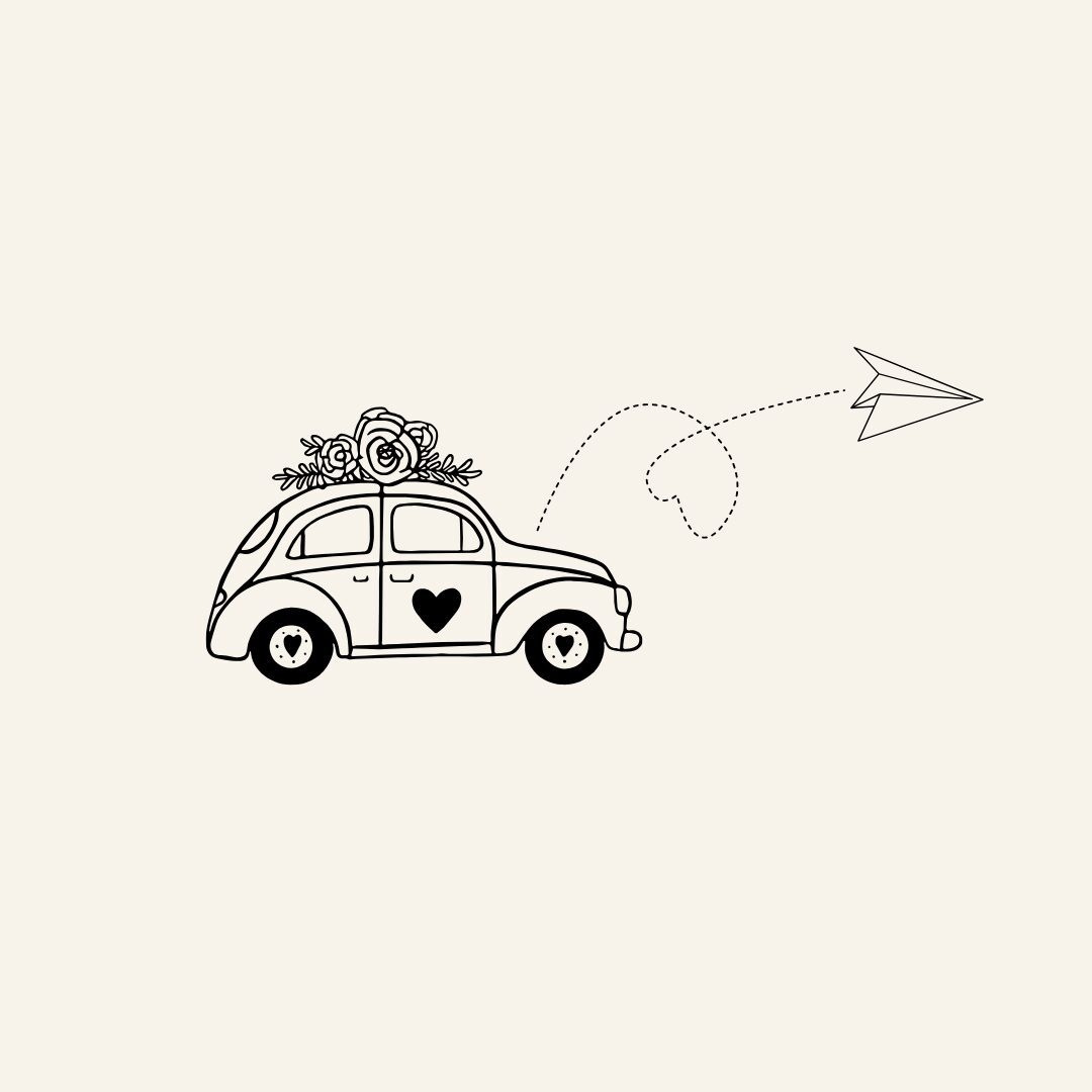 Wherever you go, we go — destination wedding graphic