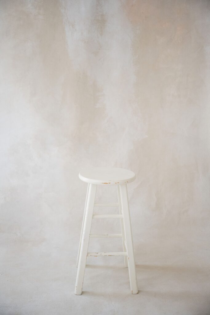 White Vintage Stool