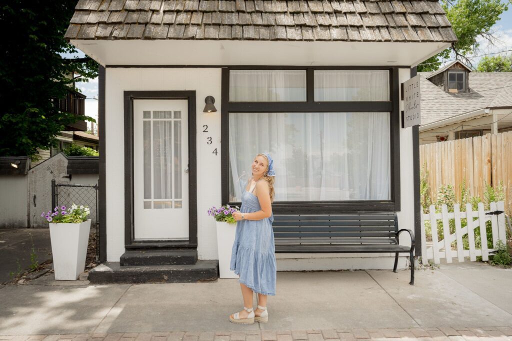Woman Outside Studio