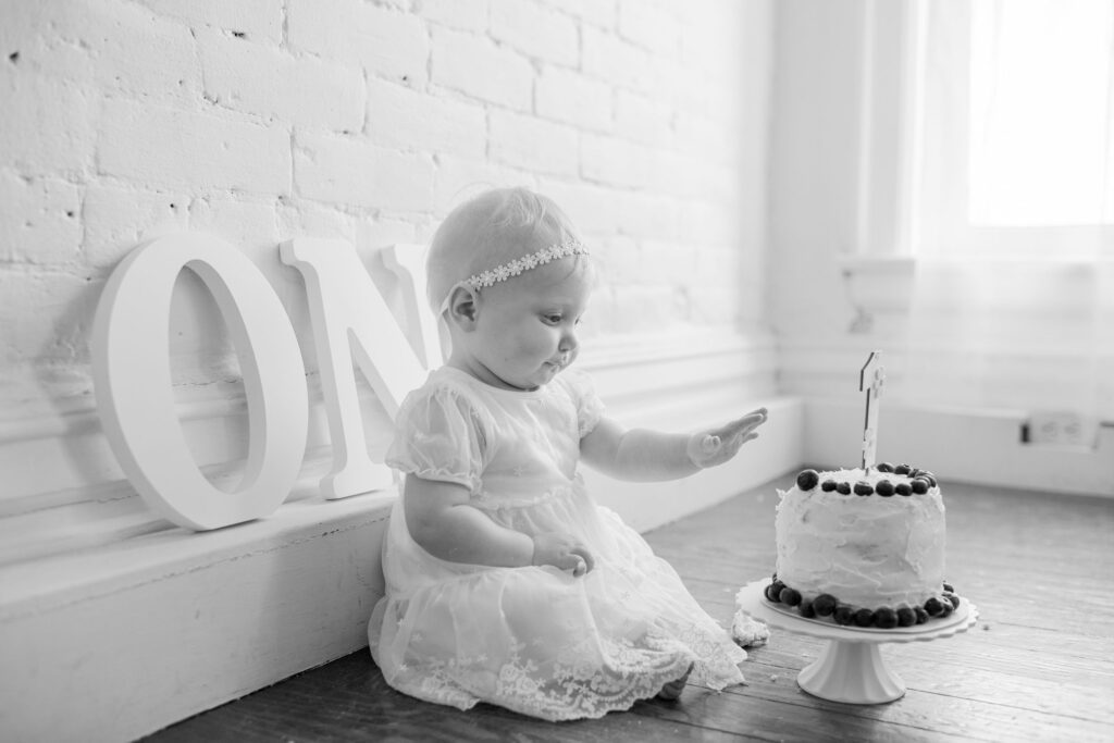 Black and white portrait