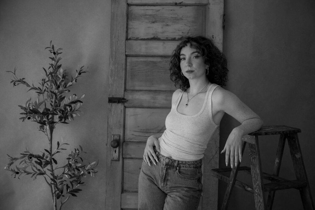 Black and white portrait