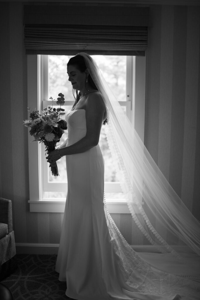 Black and white portrait