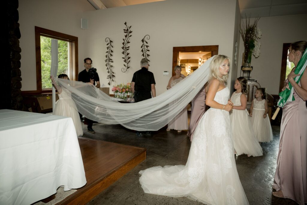 Bride Adjusting veil