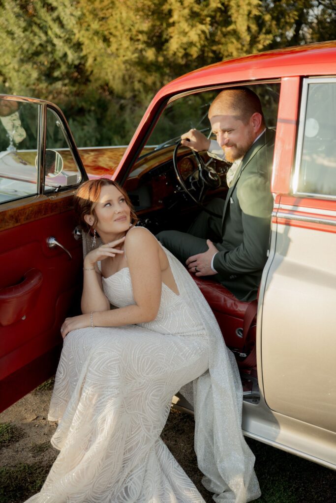Bride and Groom posing