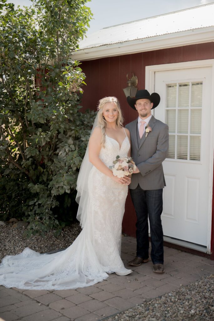 Bride and groom portrait