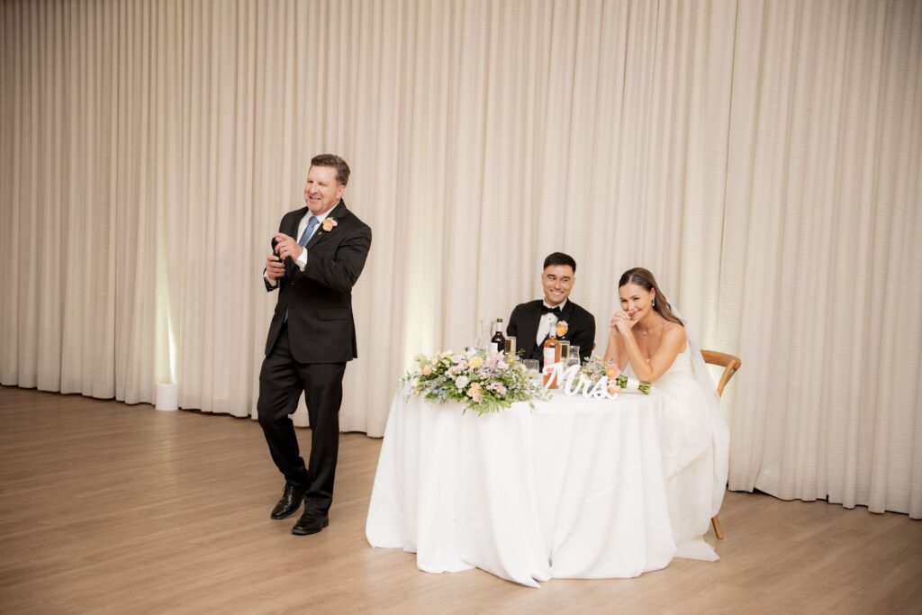 Bride and groom with friends