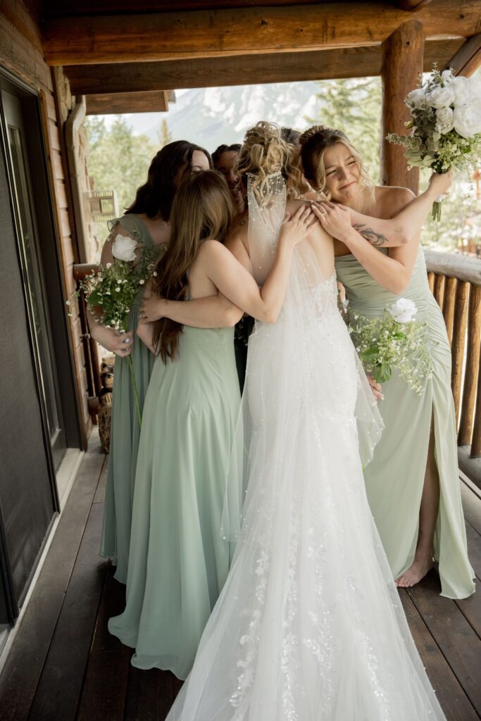 Bride with Bridemaids