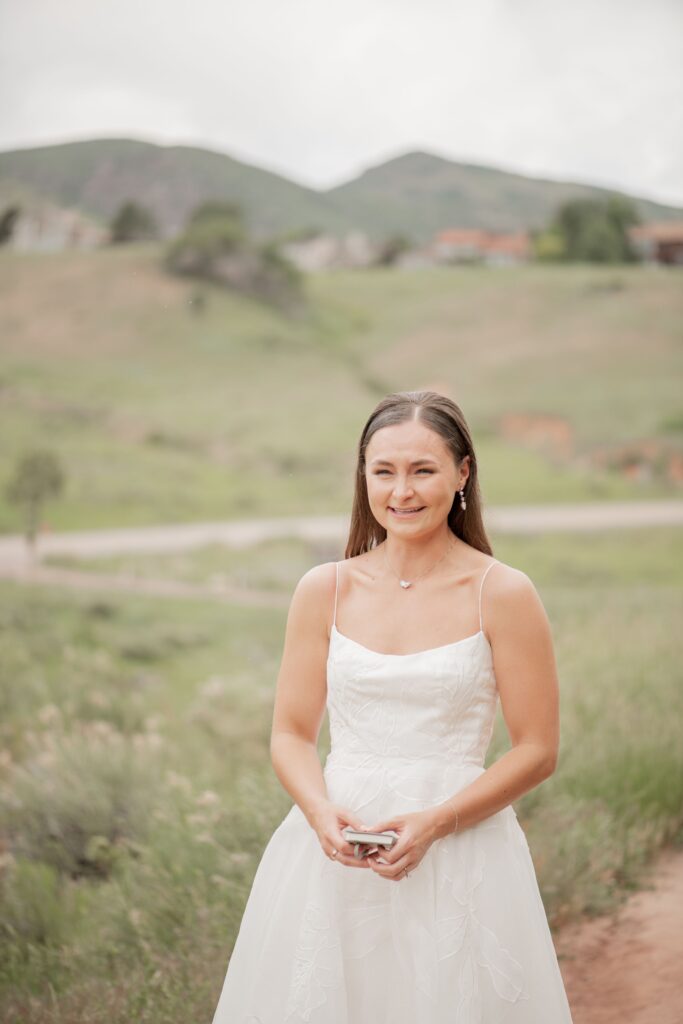 Bride's first reaction