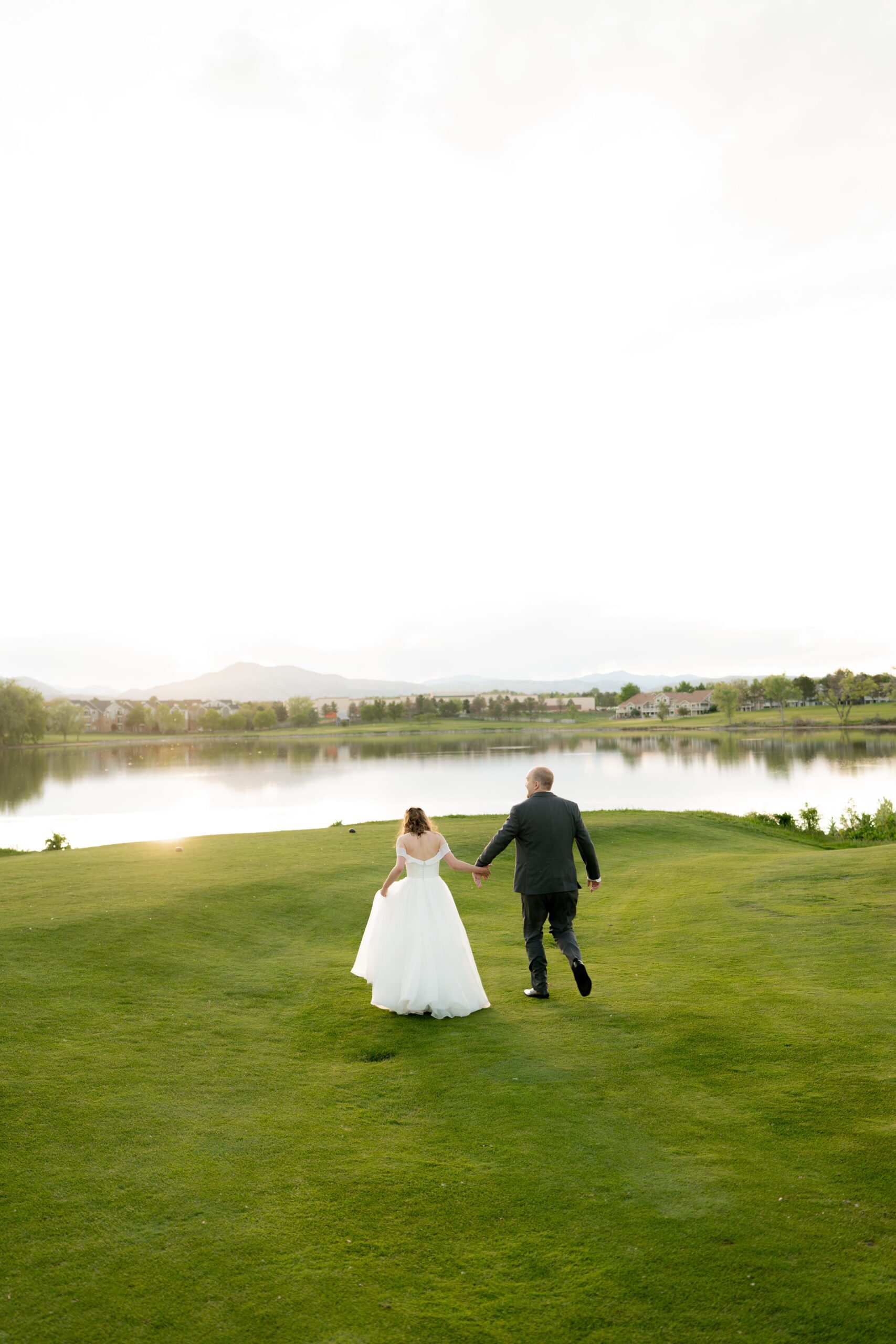 Golden hour lake photography