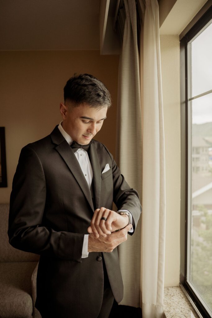 Groom photoshoot