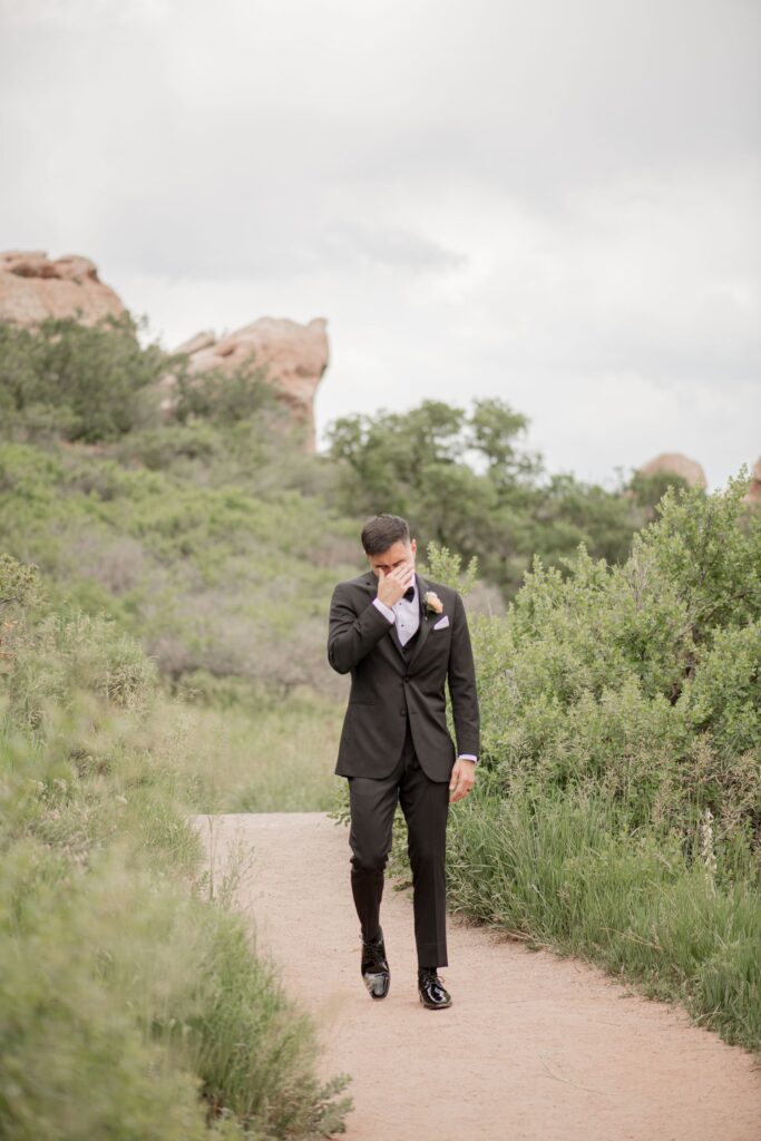 Groom's first reaction