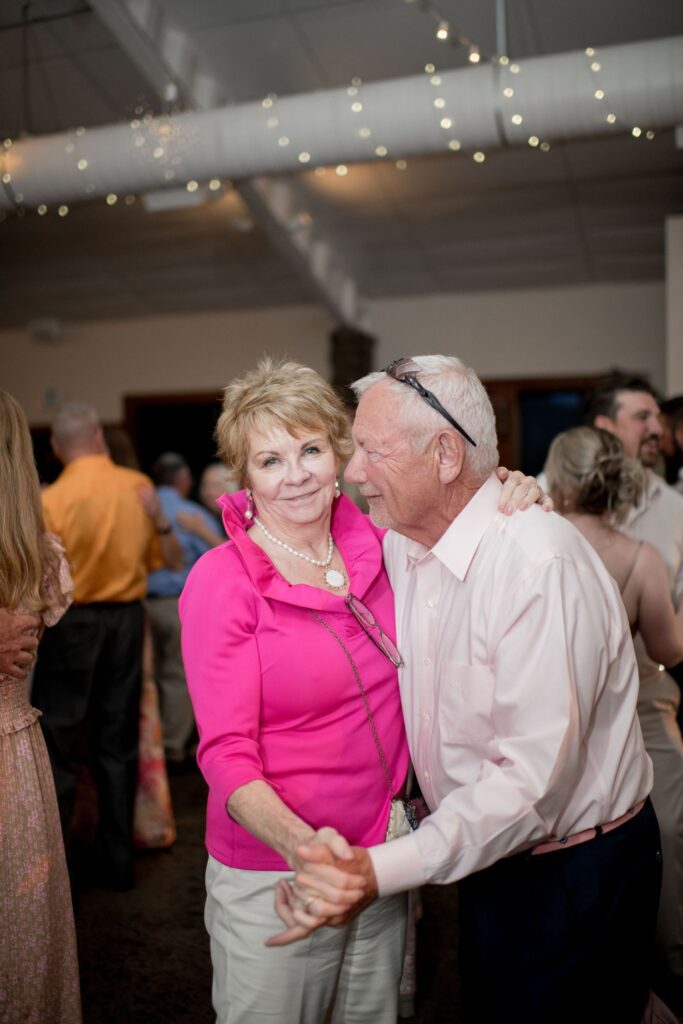 Guests dancing