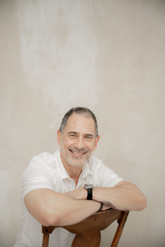 Man smiling for brand portrait