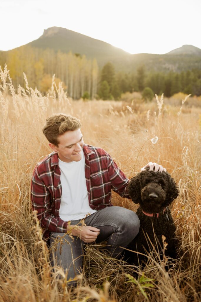 Man with his dog