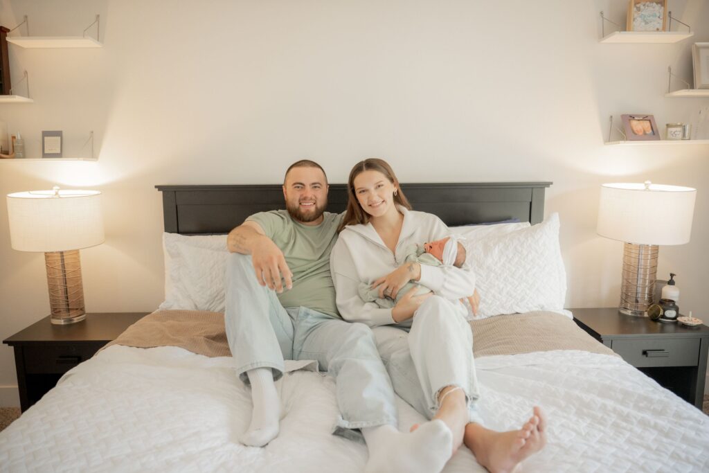 Newborn family portrait
